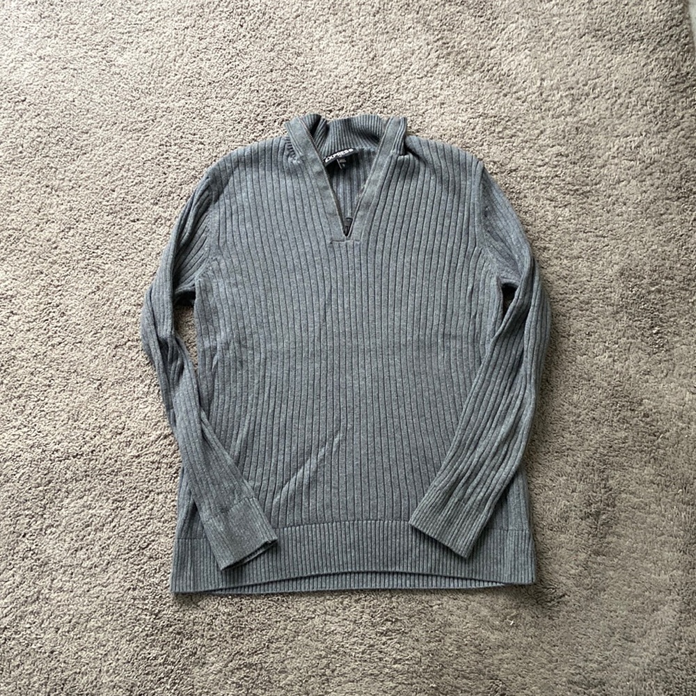 Mens Express Quarter Zip Sweater